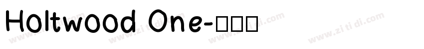 Holtwood One字体转换